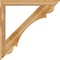 Ekena Millwork Olympic Traditional Rough Sawn Bracket w/ Offset Brace, Western Red Cedar, 6"W x 46"D x 46"H BKT0604X46X46OLY01RWR - alternate 3